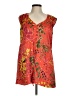 CAbi 100% Polyester Orange Sleeveless Blouse Size M - photo 1
