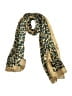Tanner 100% Silk Animal Print Gold Green Silk Scarf One size - photo 1