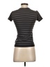 ATM Stripes Gray Short Sleeve Turtleneck Size XS - photo 2