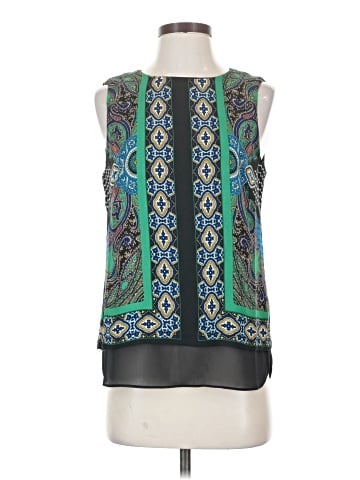 Rose + Olive Sleeveless Blouse (view 1)
