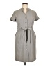 Perceptions Gray Casual Dress Size 14 (petite) - photo 1