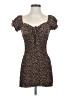 Blush 100% Polyester Hearts Brown Casual Dress Size S - photo 1