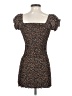 Blush 100% Polyester Hearts Brown Casual Dress Size S - photo 2