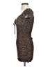 Blush 100% Polyester Hearts Brown Casual Dress Size S - photo 5