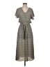 Sienna Sky 100% Polyester Chevron-herringbone Gray Casual Dress Size S - photo 1