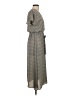 Sienna Sky 100% Polyester Chevron-herringbone Gray Casual Dress Size S - photo 4