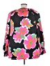 Entro 100% Polyester Black 3/4 Sleeve Blouse Size 2X - photo 2