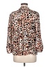 Ann Taylor Factory Animal Print Brown 3/4 Sleeve Blouse Size M - photo 2