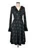 Express 100% Polyester Paisley Teal Cocktail Dress Size 9 - 10 - photo 1