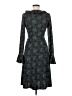 Express 100% Polyester Paisley Teal Cocktail Dress Size 9 - 10 - photo 2