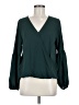 Beacon 100% Polyester Green Long Sleeve Blouse Size M - photo 1