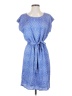 The Limited 100% Polyester Paisley Blue Casual Dress Size S - photo 1