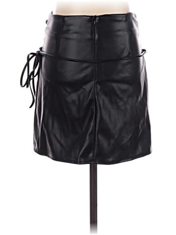 French Kiss Faux Leather Skirt (view 2)