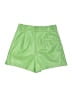 Assorted Brands Solid Green Faux Leather Shorts Size S - photo 2