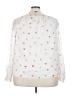 Ann Taylor 100% Polyester Hearts Ivory Long Sleeve Blouse Size XXL (tall) - photo 2