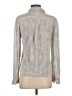 Soft Joie 100% Rayon Paisley Gray Long Sleeve Blouse Size S - photo 2