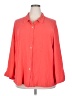 Draper's & Damon's Orange 3/4 Sleeve Button-Down Shirt Size 20 (estimated) - photo 1