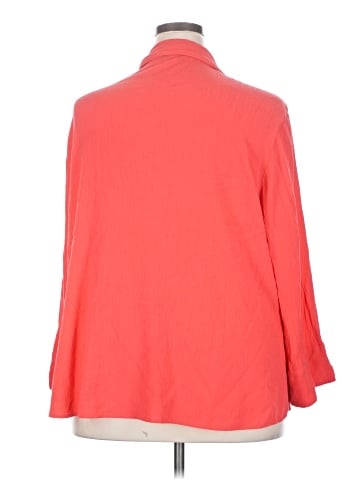 Draper's & Damon's 3/4 Sleeve Button-Down Shirt (view 2)