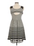 Esley 100% Polyester Stripes Gray Casual Dress Size M - photo 2