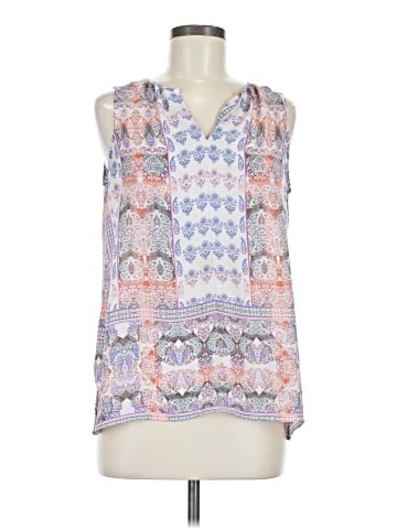Rose + Olive Sleeveless Blouse (view 1)