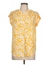 Fun2Fun Yellow Short Sleeve Blouse Size L - photo 1