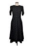 DKNY Polka Dots Black Casual Dress Size 10 - photo 1