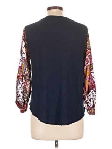 Blue Rain 3/4 Sleeve Blouse (view 2)