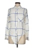 Thread & Supply 100% Rayon Plaid Ivory Long Sleeve Button-Down Shirt Size M - photo 1
