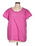 Gap 100% Cotton Polka Dots Pink Active T-Shirt Size L - photo 1