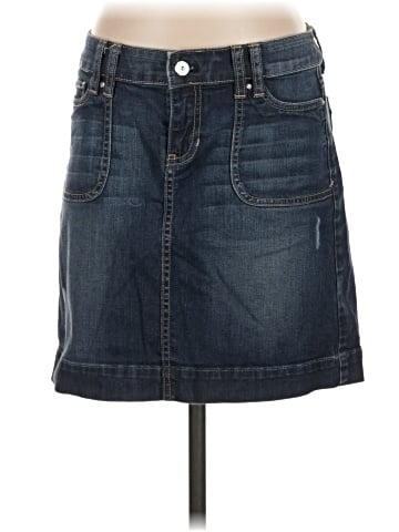 White House Black Market Denim Skirt (view 1)