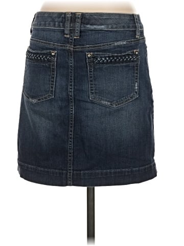 White House Black Market Denim Skirt (view 2)