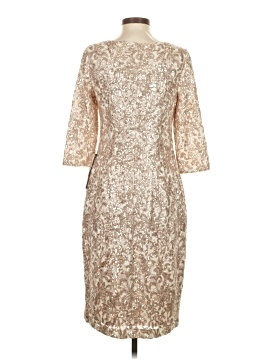 sachin and babi light blue dress Alex Evenings Women's 3/4 Sleeve Square Neck Lace Gown