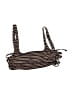 Unbranded Stripes Brown Swimsuit Top Size XS (estimated) - photo 1
