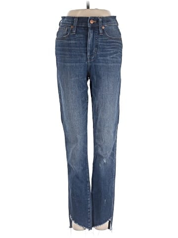 Madewell Tall 10" High-Rise Skinny Jeans: Cutout Tulip Hem Edition (view 1)