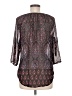 Fun2Fun 100% Polyester Black 3/4 Sleeve Blouse Size M (estimated) - photo 2