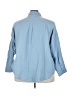 Torrid 100% Cotton Blue 3/4 Sleeve Button-Down Shirt Size 2X Plus (2) - photo 2