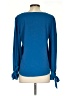 CeCe Blue Long Sleeve Blouse Size S - photo 2