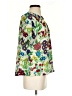 See By Chloé Floral Multi Color Green Short Sleeve Blouse Size 2 - photo 4