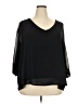 Aqua Black 3/4 Sleeve Blouse Size 3X - photo 1