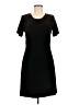 Michael Simon Solid Black Casual Dress Size M - photo 1