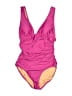 J.Crew Pink One Piece Swimsuit Size 6 - photo 1
