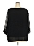 Aqua Black 3/4 Sleeve Blouse Size 3X - photo 2