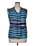 Dana Buchman Blue Sleeveless Blouse Size XL - photo 1