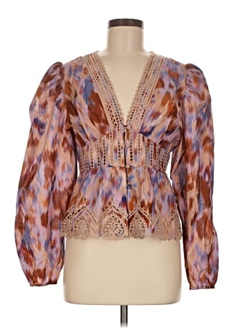 FARM Rio for Anthropologie Long Sleeve Blouse (view 1)