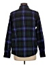 L.L.Bean 100% Cotton Plaid Black Long Sleeve Button-Down Shirt Size M - photo 2