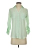 Express 100% Polyester Green 3/4 Sleeve Blouse Size XS - photo 1