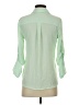 Express 100% Polyester Green 3/4 Sleeve Blouse Size XS - photo 2