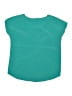 Soprano 100% Polyester Teal Short Sleeve Top Size 16 - photo 2