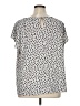 H&M Animal Print Silver Short Sleeve Blouse Size XL - photo 2