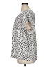 H&M Animal Print Silver Short Sleeve Blouse Size XL - photo 5